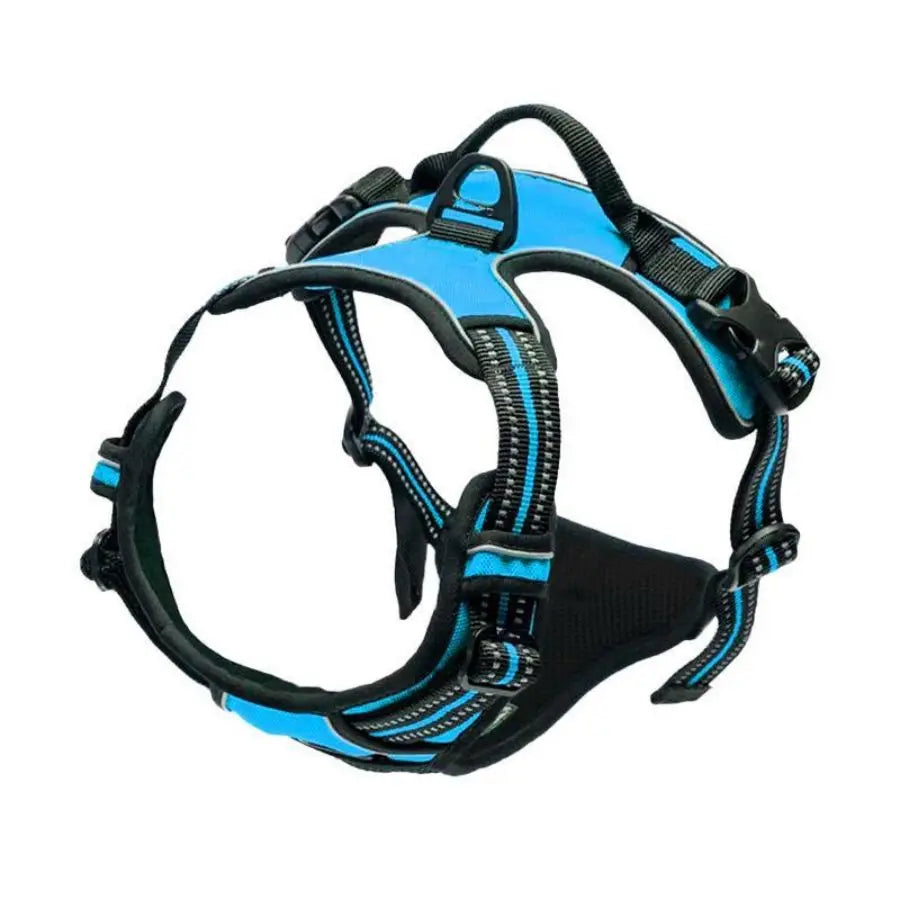 Adjustable No-Pull Dog Harness — Front Clip, Reflective, Control Handle