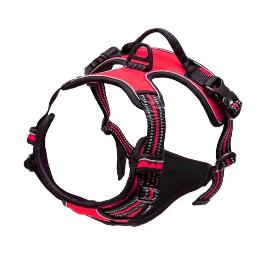 Adjustable No-Pull Dog Harness — Front Clip, Reflective, Control Handle