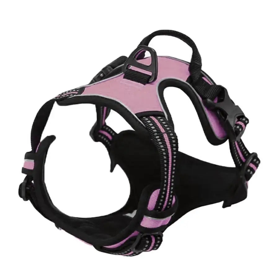 Adjustable No-Pull Dog Harness — Front Clip, Reflective, Control Handle