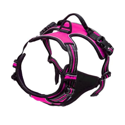 Adjustable No-Pull Dog Harness — Front Clip, Reflective, Control Handle