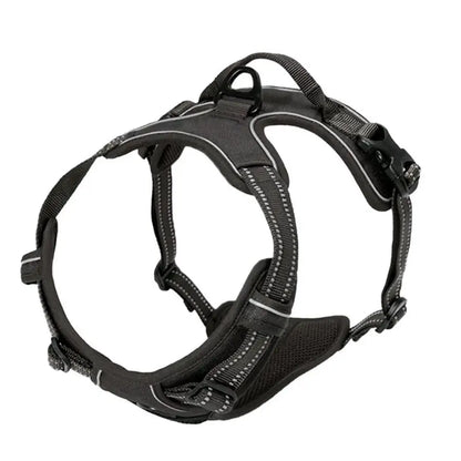 Adjustable No-Pull Dog Harness — Front Clip, Reflective, Control Handle