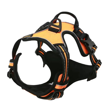 Adjustable No-Pull Dog Harness — Front Clip, Reflective, Control Handle